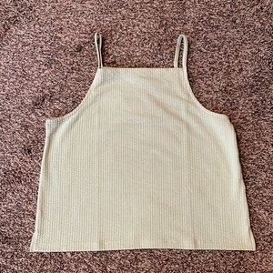 Madewell Ribbed Seersucker Apron Tank